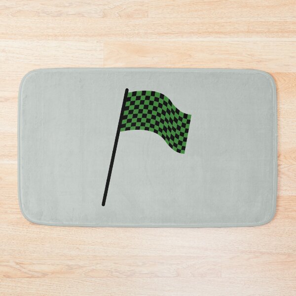 Item preview, Checkered flag black and green designed and sold by wonderxwander.