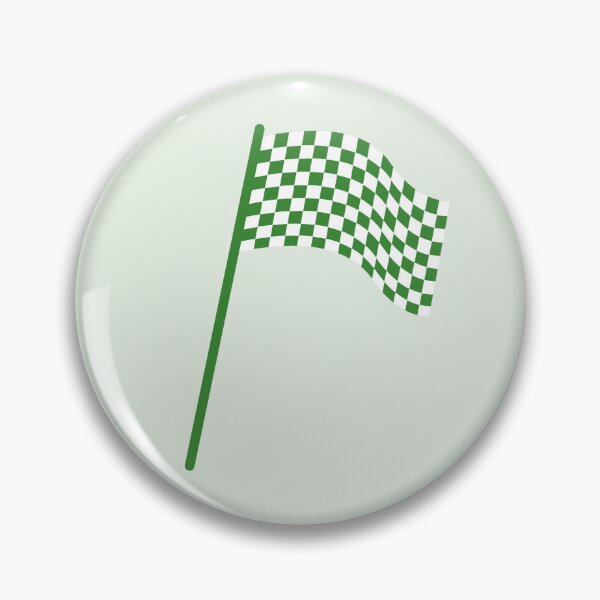 Item preview, Checkered flag green and white designed and sold by wonderxwander.