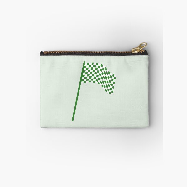 Item preview, Checkered flag green and white designed and sold by wonderxwander.