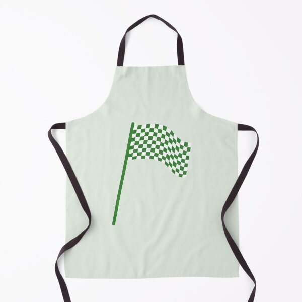 Item preview, Checkered flag green and white designed and sold by wonderxwander.