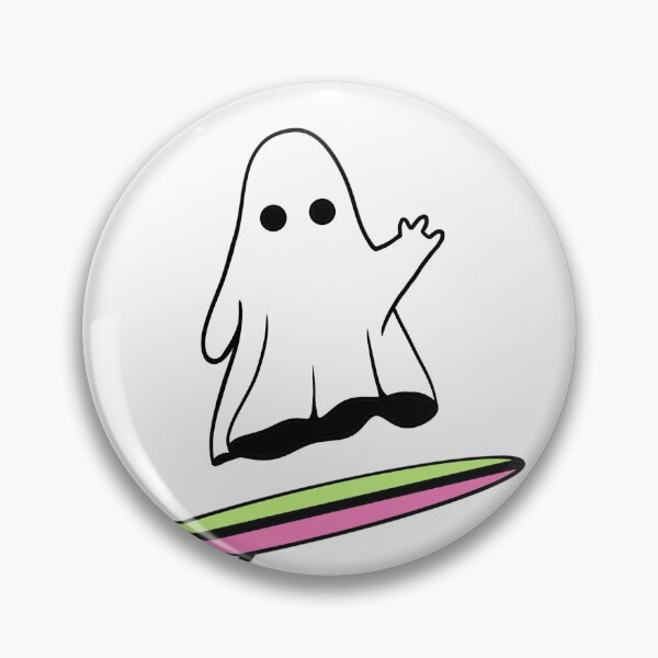 Item preview, Cartoon Ghost Surfing Pink designed and sold by sgmcdermott.