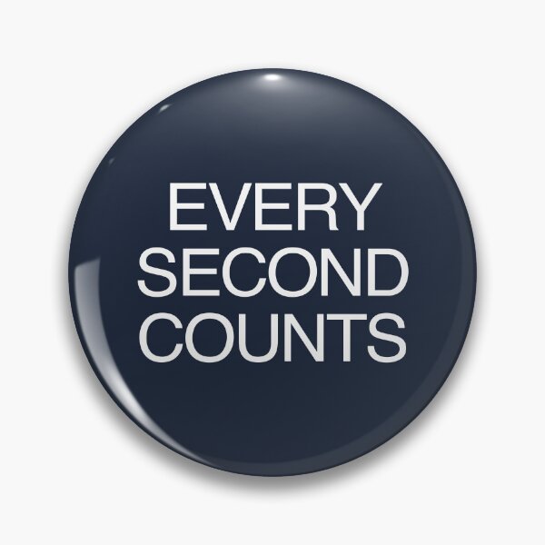 Item preview, TV Quotes - Every Second Counts - Inspirational Words - Motivational Sayings designed and sold by DesignByLeo.