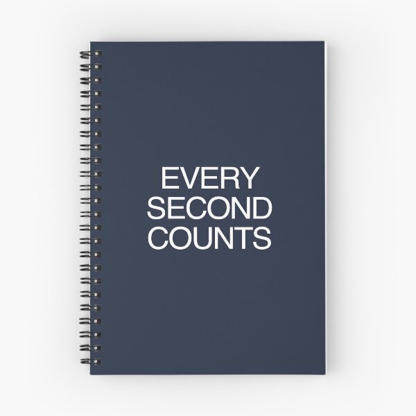 Item preview, TV Quotes - Every Second Counts - Inspirational Words - Motivational Sayings designed and sold by DesignByLeo.