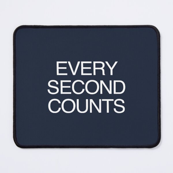 Item preview, TV Quotes - Every Second Counts - Inspirational Words - Motivational Sayings designed and sold by DesignByLeo.