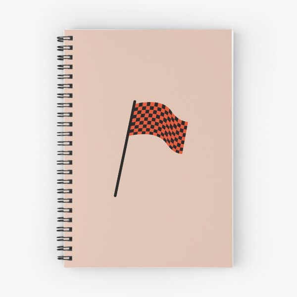 Item preview, Checkered flag black and orange designed and sold by wonderxwander.