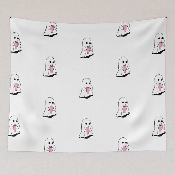 Item preview, Cartoon Ghost Sipping Drink designed and sold by sgmcdermott.