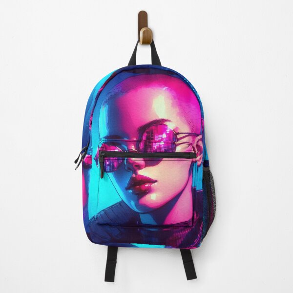 Item preview, Neon Bald Girl, Round Glasses [neo noir aesthetic] designed and sold by RESToRAPTOR.