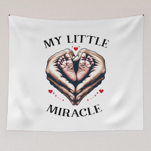 Item preview, Baby Footprint Footprints Heart Hands Little Miracle Wonder designed and sold by Infinitee8hirts.