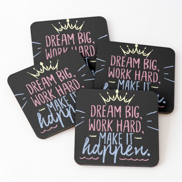 Item preview, Dream big work hard make it happen designed and sold by Funky  Fibers.