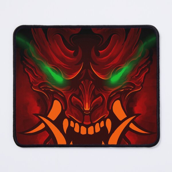 Item preview, japanese oni samurai mask designed and sold by charliedoom.