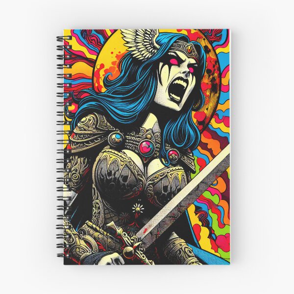 Item preview, Trippy Psychedelic Legendary Valkyrie Warrior designed and sold by AIPixelMaster.