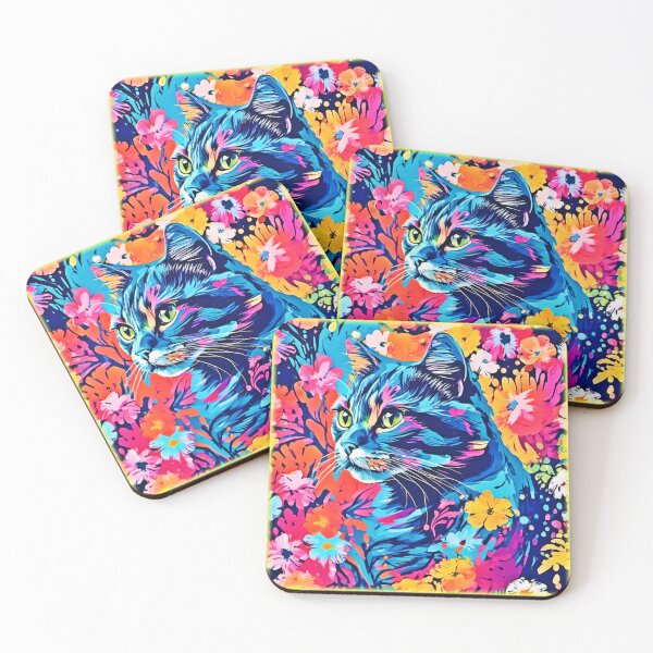 Item preview, Meow Masterpieces: Optimal Cat Paint Art designed and sold by Health And Fitness Posts e-Store.