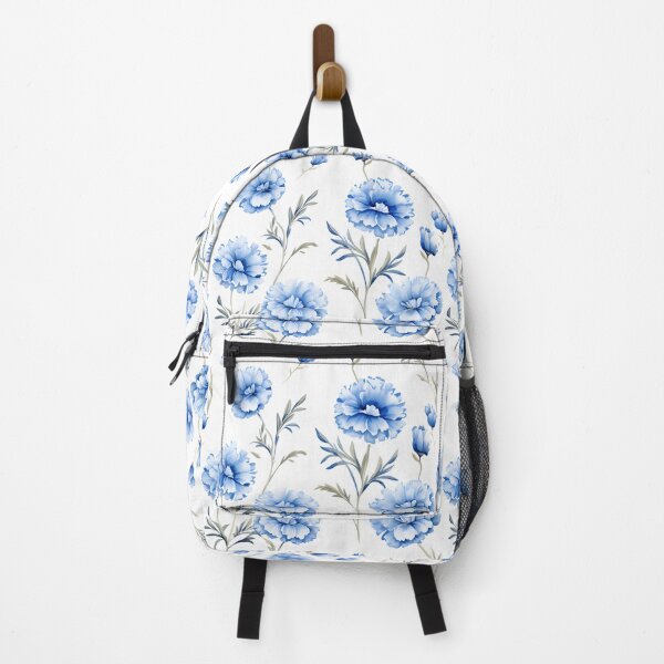 Item preview, Blue Marigold flower seamless pattern designed and sold by varinchai.