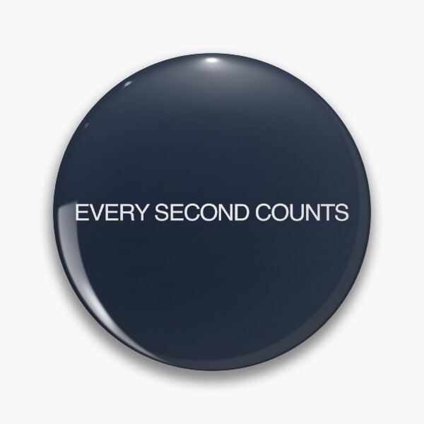 Item preview, Every Second Counts - TV Quote - Inspirational Words - Motivational Quotes designed and sold by DesignByLeo.