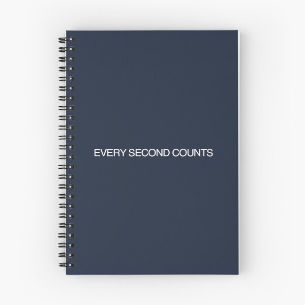 Item preview, Every Second Counts - TV Quote - Inspirational Words - Motivational Quotes designed and sold by DesignByLeo.