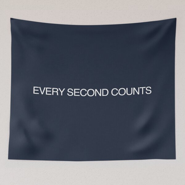 Item preview, Every Second Counts - TV Quote - Inspirational Words - Motivational Quotes designed and sold by DesignByLeo.