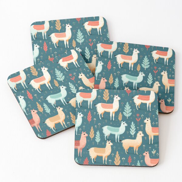 Item preview, Cute pretty lama pattern designed and sold by SmileshareShop.