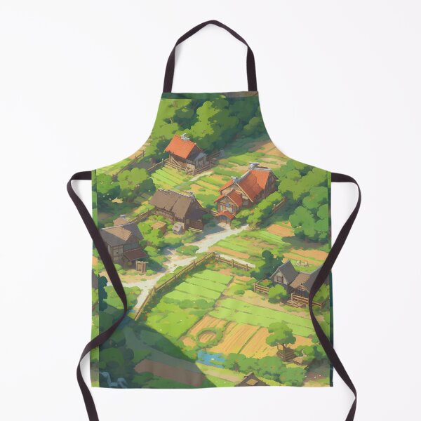 Item preview, Summer day Countryside, top down bird view- Pixel art designed and sold by octoboobs.