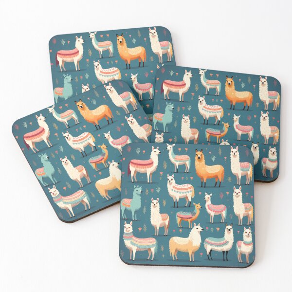 Item preview, Cute pretty lama pattern designed and sold by SmileshareShop.