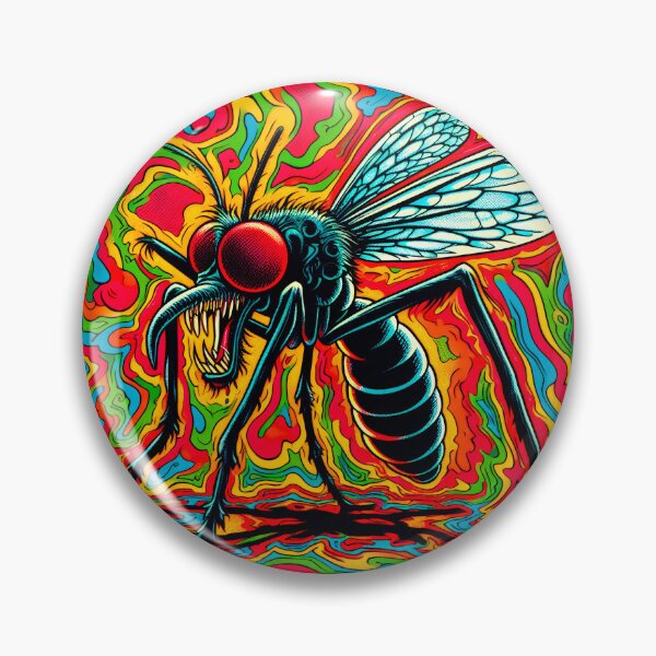 Item preview, Trippy Weird Psychedelic Beastly Mosquito Monster designed and sold by AIPixelMaster.