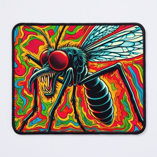 Item preview, Trippy Weird Psychedelic Beastly Mosquito Monster designed and sold by AIPixelMaster.