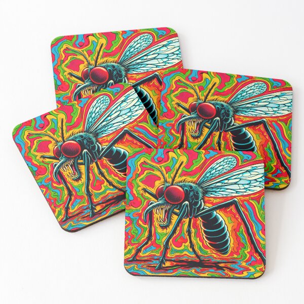 Item preview, Trippy Weird Psychedelic Beastly Mosquito Monster designed and sold by AIPixelMaster.