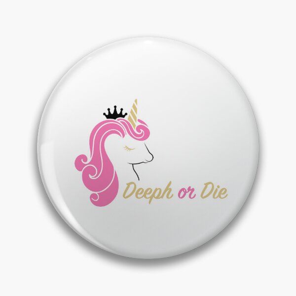 Item preview, Deeph or Die Unicorn Sticker designed and sold by DenisMDesign.