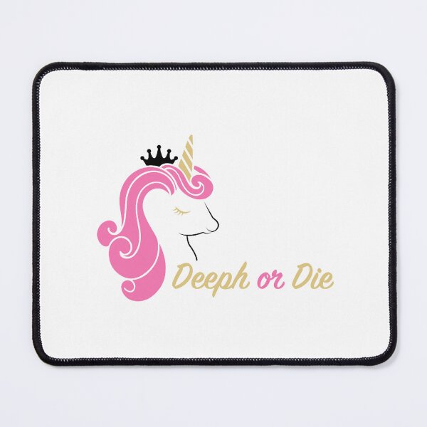 Item preview, Deeph or Die Unicorn Sticker designed and sold by DenisMDesign.