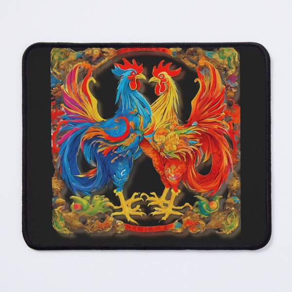 Item preview, Two colorful roosters designed and sold by StonePine.