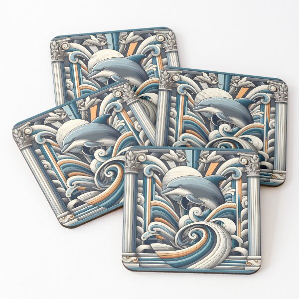 Item preview, Dolphin Abstract Gray Design designed and sold by Alessei.