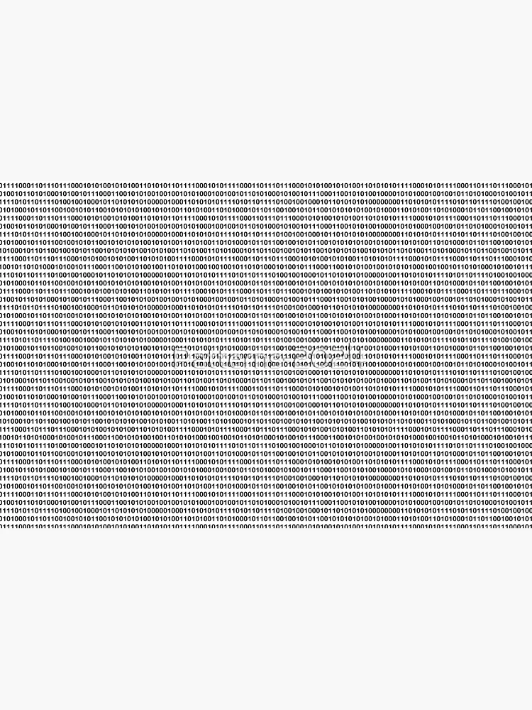 Thumbnail 4 of 4, Zipper Pouch, Binary Code designed and sold by Patterns-2024.