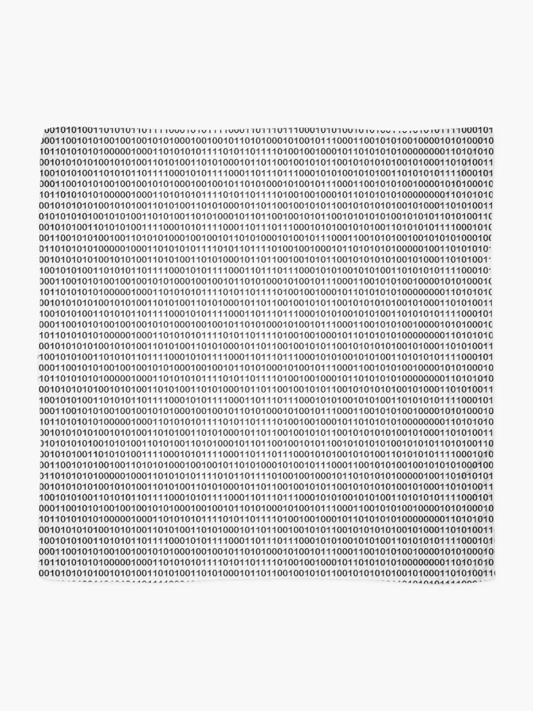 Thumbnail 2 of 3, Scarf, Binary Code designed and sold by Patterns-2024.