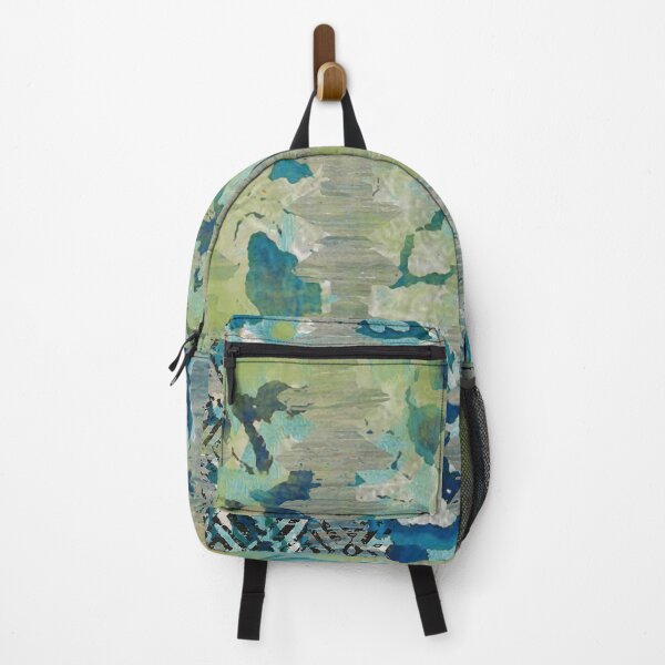 Item preview, Forest Shade Abstract Art in Turquoise, Sage, Navy, and Black designed and sold by Sheree Burlington.