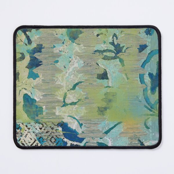 Item preview, Forest Shade Abstract Art in Turquoise, Sage, Navy, and Black designed and sold by Sheree Burlington.