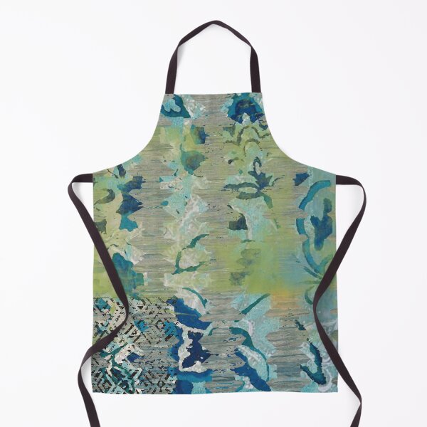Item preview, Forest Shade Abstract Art in Turquoise, Sage, Navy, and Black designed and sold by Sheree Burlington.