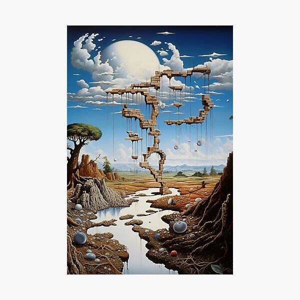 Item preview, Salvador Dali Landscape Poster, House Dali Poster, Salvador dali Poster, Dali Poster, Surrealism Art Poster designed and sold by ArtifyAmsterdam.