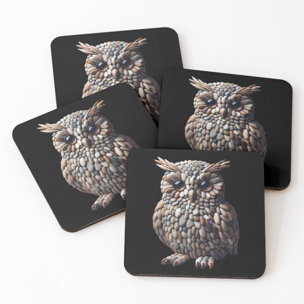 Item preview, Pebble Plumage: The Wise Owl designed and sold by MachineDesigned.