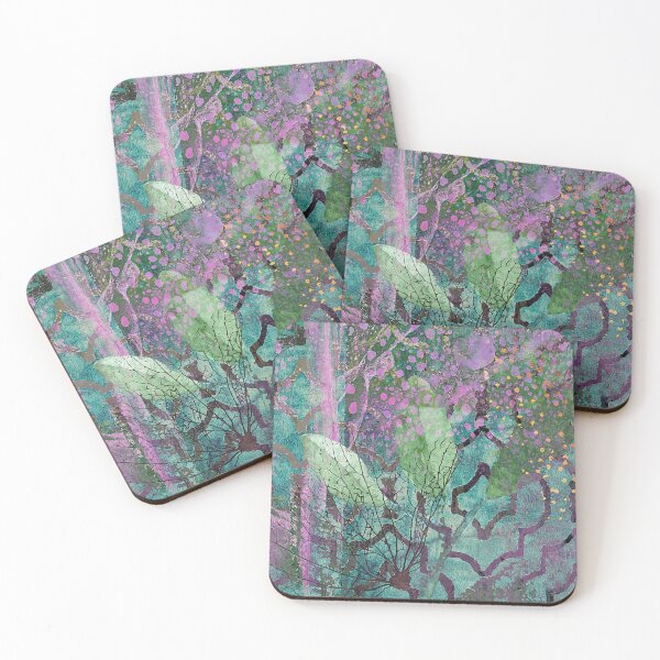 Item preview, Lilac Dapple Abstract Art in Teal, Purple, Lilac designed and sold by Sheree Burlington.