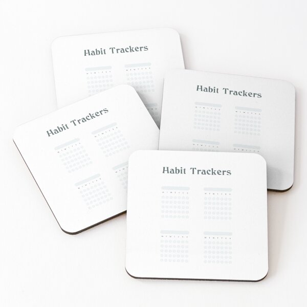Item preview, 4 Habit Trackers Pack for Easy Bullet Journaling  designed and sold by celestevolta.