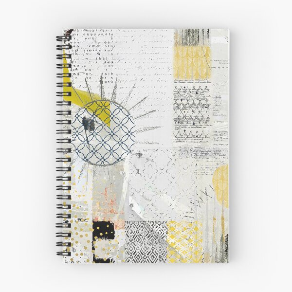 Item preview, Morning Abstract Art in Yellow, Gold, Grey, Black and White designed and sold by Sheree Burlington.