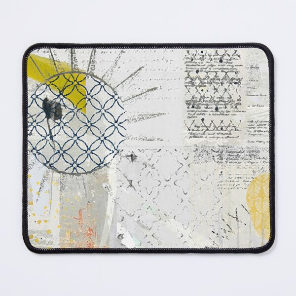 Item preview, Morning Abstract Art in Yellow, Gold, Grey, Black and White designed and sold by Sheree Burlington.