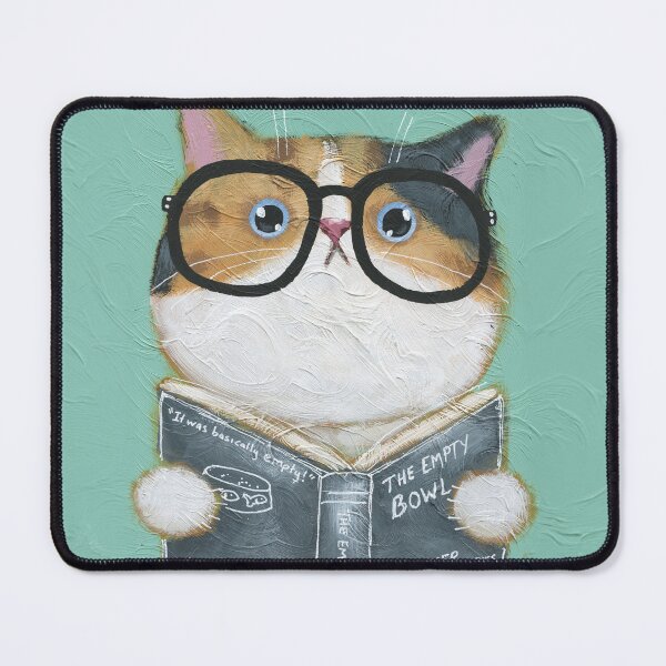Item preview, Kitty Reading Scary Stories designed and sold by KilkennyCat Art.