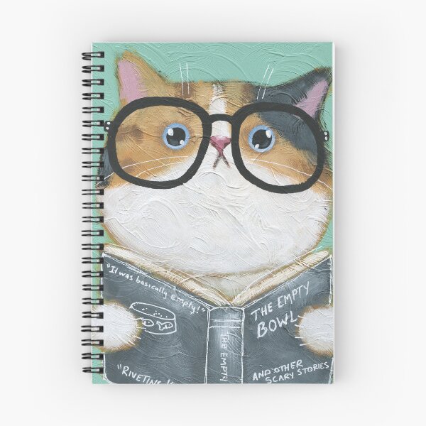 Item preview, Kitty Reading Scary Stories designed and sold by KilkennyCat Art.