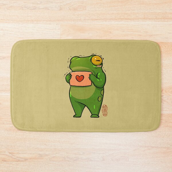 Item preview, cute note frog for valentine's day designed and sold by DingHuArt.