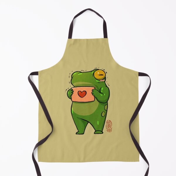 Item preview, cute note frog for valentine's day designed and sold by DingHuArt.