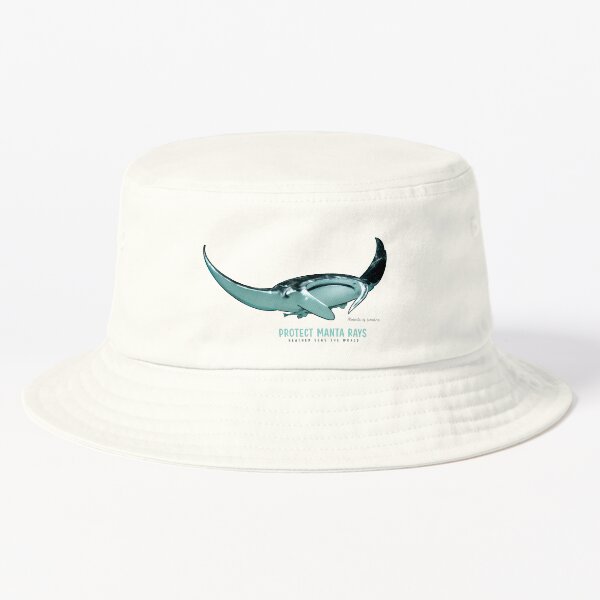 PROTECT manta rays with Latin name Bucket Hat