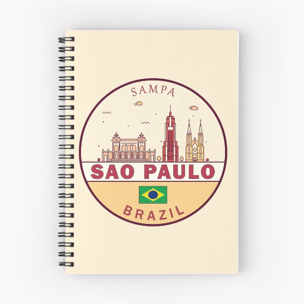Item preview, Sao Paulo Brazil City Skyline Emblem designed and sold by KrisSidDesigns.