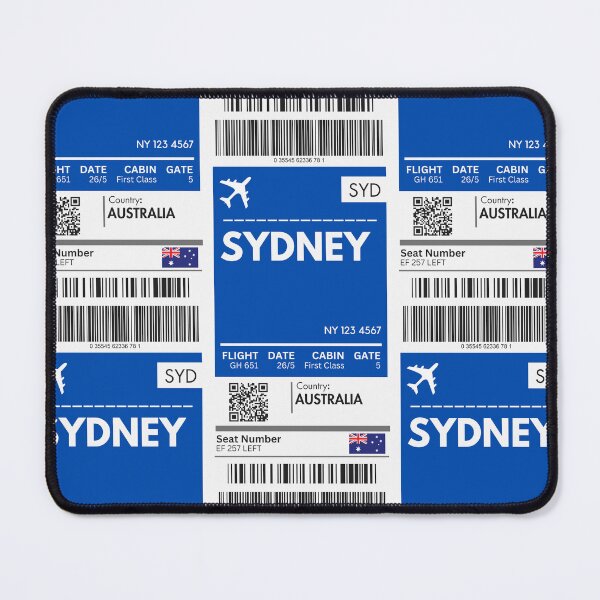 Item preview, Sydney Airplane Boarding Pass designed and sold by RoamInk.