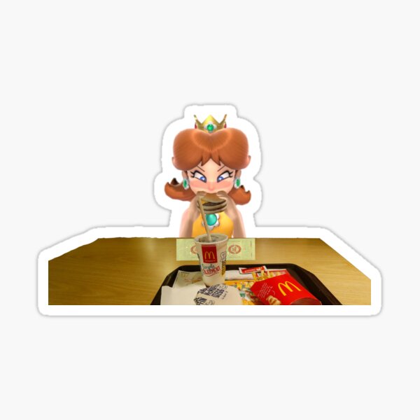 Daisy Eating A Burger In Her Sports Outfit Sticker for Sale by