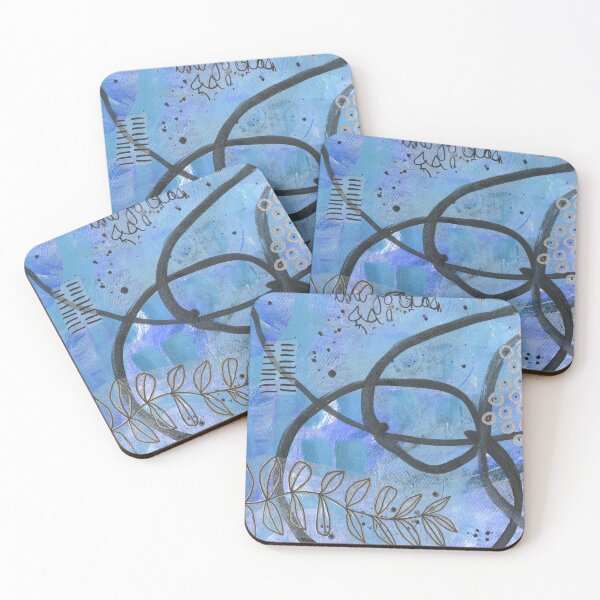 Item preview, River Run Abstract Painting designed and sold by Sheree Burlington.